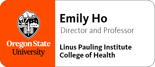 OSULINUS01 Linus Pauling Institute Name Badge