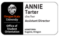 OSUSTOR05 Office of Student Orientation Large Badge