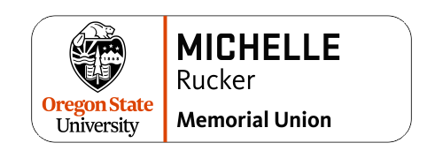 OSUMEMU01 Memorial Union Name Badge